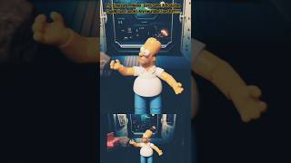 Simpsons Line Homer Simpson StopMotion Articulation demonstration shorts clip [upl. by Pich]