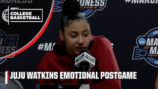 JuJu Watkins emotionally shares her gratitude for USC  ESPN College Basketball [upl. by Aracahs92]