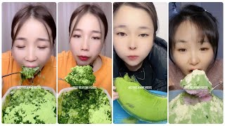 Best matcha green tea powder amp Eating matcha powdered ice amp matcha benefits amp Matcha ice mukbang 25 [upl. by Graaf]