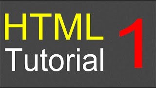 HTML Tutorial for Beginners  01  Creating the first web page [upl. by Wrand]