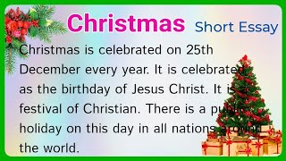 Christmas essay in English My Favourite Festival Christmas Ashwins World [upl. by Eelanej]