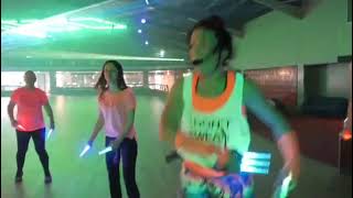 CLUBBERCISE COLCHESTER  FITNESS WITH GLOWSTICKS AND DISCO LIGHTS [upl. by Ahsemed]