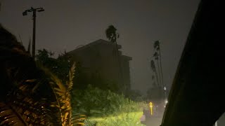 Hurricane Milton Eyewall Extreme Winds St Petersburg Tampa Bay Florida October 10 2024 [upl. by Ayarahs]