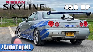 Nissan Skyline R34 PAUL WALKER TRIBUTE REVIEW on AUTOBAHN by AutoTopNL [upl. by Zoilla152]