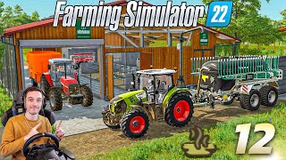 PREMIER ÉPANDAGE DE LISIER  FARMING SIMULATOR 22  Carrière Suivie 12 [upl. by Keenan]