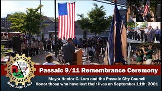 City of Passaic 911 Remembrance Ceremony Led by Mayor Hector C Lora and Deputy Mayor Minnie Austin [upl. by Efron]