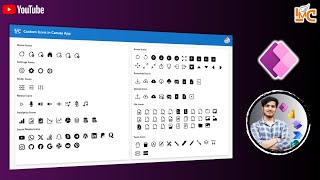 Learn to make Custom Icons in Canvas App PowerApps 🎨🖌️ [upl. by Annola]