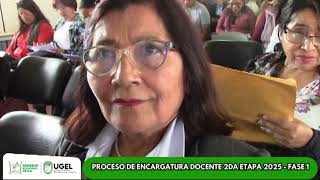 Proceso de encargatura docente 2da etapa 2025  Fase 1 [upl. by Androw]