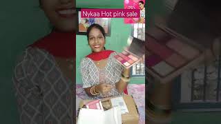 Nykaa Hot pink sale2024  nykaa haul  shorts ytshorts [upl. by Nonnahc]