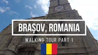 Exploring Brașov Romania  A Walking Tour Part 1 [upl. by Haleeuqa]