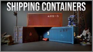 Build Miniature Shipping Containers for Wargaming Terrain and Tabletop Games [upl. by Janice]