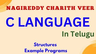 Part 31 Structures In C Part 2  C Programming Language In Telugu [upl. by Karab]