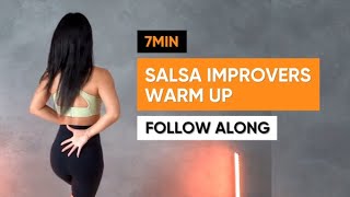 7min Follow Along  Salsa Improvers Warm Up [upl. by Larianna]