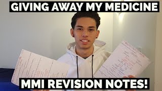 IM GIVING AWAY MY MEDICINE MMI REVISION NOTES [upl. by Akerdnuhs]