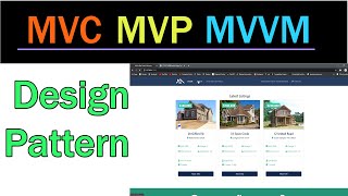 MVCMVT MVP MVVM Design pattern Explained  Software Architecture Pattern Part2 [upl. by Janetta]