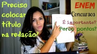 REDAÇÃO Preciso colocar título Ele é importante  Canal Inteligente [upl. by Arand]