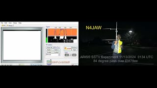 N4JAW ARISS SSTV Experiment decode from 11132024 at 0134 UTC over EM78ee [upl. by Aihgn]