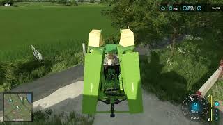 FS22  AGHALEE FARM 31  6R MOWING WITH THE TRIPLE MOWERS  SOME SETUP  PART 1 [upl. by Lalise425]