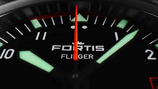 Fortis Flieger F39 Watch  Automatic  39MM  Original  Aviator Strap [upl. by Yslek]