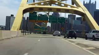 Fort Pitt Bridge eastbound [upl. by Sung]