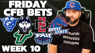 Friday CFB Bets Week 10  College Football Picks With Kyle Kirms [upl. by Benedic]