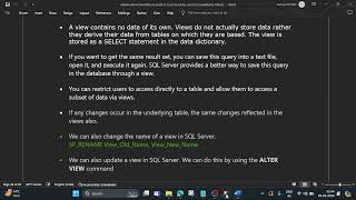 SQL View Session 22 [upl. by Iran]