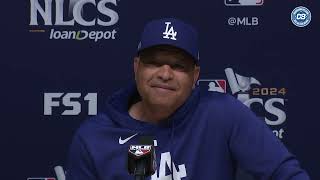 2024 NLCS Dave Roberts confident in Shohei Ohtani explains Freddie Freeman out of Game 6 lineup [upl. by Price]