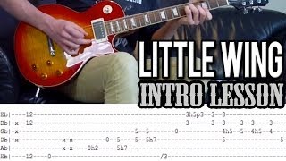 Jimi Hendrix  Little Wing Intro Guitar Lesson With Tabs [upl. by Evadnee608]