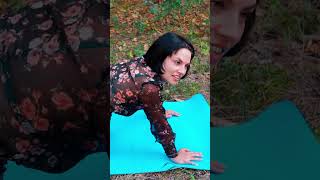 Yoga in nature from Evelina in a black dress yoga [upl. by Iy541]