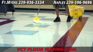 VCT Floor Waxing Naples [upl. by Pollerd]