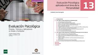 Evaluación Psicológica UNED  Tema 13 Parte 1 [upl. by Pippa18]