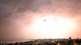 cumulonimbus thunderstorm lightning summer 28012024 [upl. by Atrebla31]