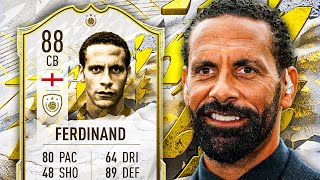 IS HE WORTH 7 TOKENS 🤔 88 ICON RIO FERDINAND PLAYER REVIEW  FIFA 22 Ultimate Team [upl. by Davida]