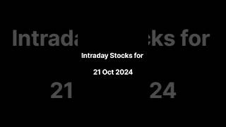 Intraday Stocks for Tomorrow  21 Oct  Best Swing Trading Stocks [upl. by Zapot]