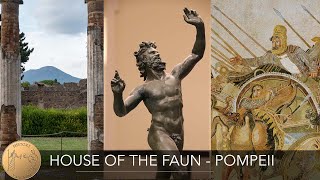 House of the Faun  Pompeii Italy  Alexander Mosaic  4K [upl. by Wilkins931]