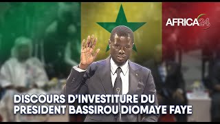 Sénégal  Discours dinvestiture du président de la République Bassirou Diomaye Faye [upl. by Retloc408]