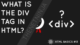 HTML Tutorial for Beginners 13  The div Tag [upl. by Silvain]