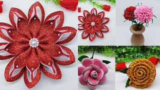 Beautiful Foam Paper Flower  How to Make Flower  Home Decoration Crafts  DIY Handmade Crafts [upl. by Eiliak653]