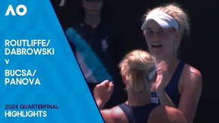 DabrowskiRoutliffe v PanovaBucsa Highlights  Australian Open 2024 Quarterfinal [upl. by Moulton]