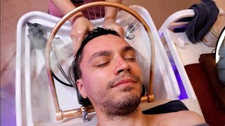 ASMR Professional head SPA  Head neck and face massage [upl. by Lorna]