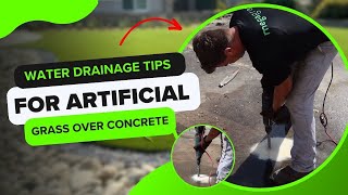 How to Manage water Drainage for Artificial putting green Over Concrete DIY Guide [upl. by Abraham825]