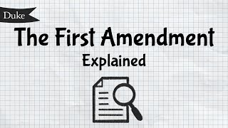 The First Amendment Explained  Quick Learner [upl. by Siuluj]