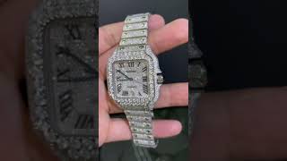 Moissanite watch hiphop music rap artist automobile diamond hiphopmusic jewelry rapartist [upl. by Nolyag]