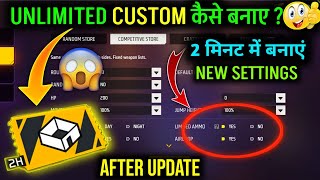 Custom Kiase Banate Hain  custom kaise banaen  free fire new custom settings  free fire custom [upl. by Dixon]