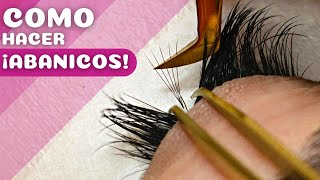 Como Hacer Abanicos De Extensiones De Pestañas Para Volumen Ruso y Closed Fan  TIPS y Técnicas [upl. by Campball]