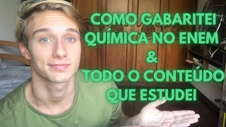 COMO GABARITEI QUÍMICA NO ENEM  TODO CONTEÚDO QUE ESTUDEI [upl. by Adianes964]