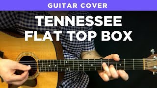 Johnny Cash guitar cover quotTennessee Flat Top Boxquot playalong w chords amp tabs [upl. by Haliled]