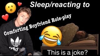 Sleep Reacting to COMFORTING BOYFRIEND ROLEPLAY DennisASMR [upl. by Aile]