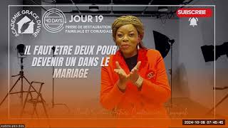 ACADEMIE GRACE DIVINE  DANS LE MARIAGE IL FAUT ETRE DEUX POUR DVENIR UN [upl. by Yort]