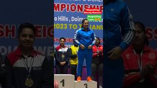 Weightlifting Winning Moments weightliftingchampionship manishrajput [upl. by Essy]